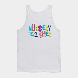 Cute Nursery Teacher Gift Idea Back to School Tank Top